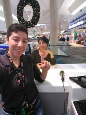 Alejandra Abedoy AKA ALEX COME SEE HER UPSTAIRS BY THE FOOD COURT. BEST SALES PERSON I'VE EVER BOUGHT ANYTHING FROM