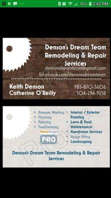 Denson's Dream Team Remodeling & Repair