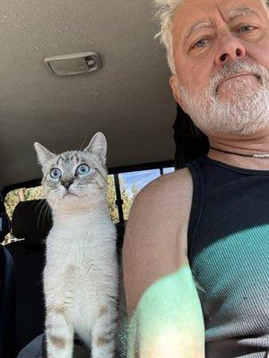 Driving home with Puck