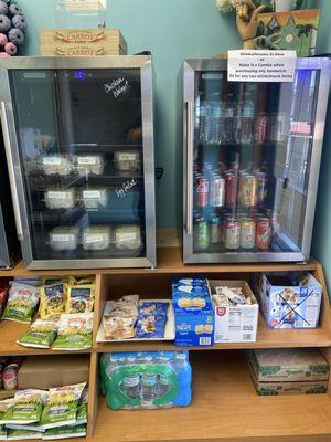 Premade sammys. Drinks, chips, snacks, goodies!!