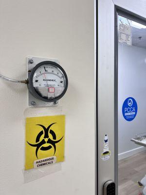 Negative pressure room for all hazardous compounding