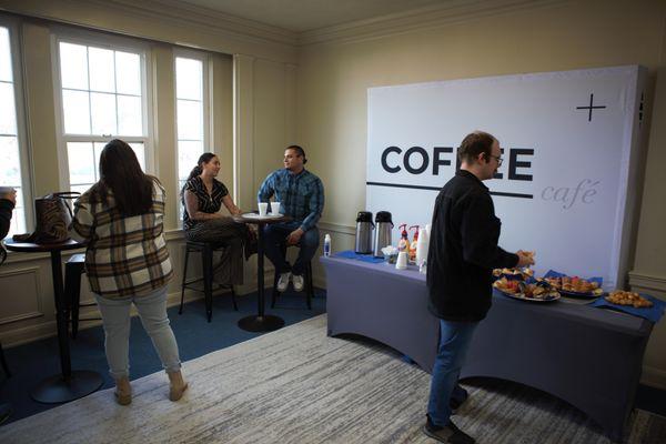 Coffee & pastries every Sunday. :-)