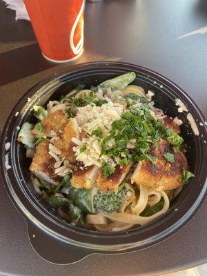 Crispy Chicken Bacon Alfredo