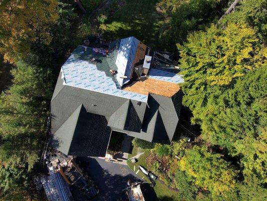 Premium Asphalt Shingle Roof Replacement.