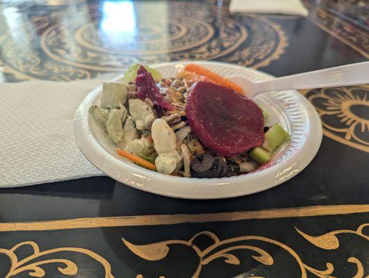 Everything on the salad bar was vibrant, fresh, and delicious.