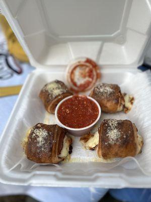 Ham roll ups (forgot the menu name, sorry). So good!!