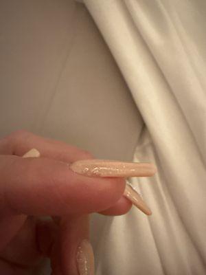 The quality was not good. She tried but she was unable to do an acrylic nail correctly.