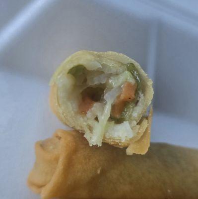 Inside the spring roll