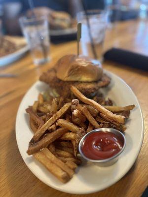 Hot Honey Buttered Fried Chicken Hand Cut French Fries
