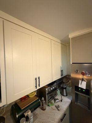 Kitchen cabinet door repaint project