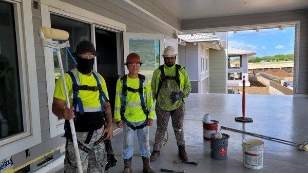 Some of our friendly and professional crew.