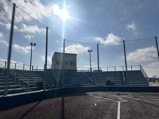 Bleacher seating view