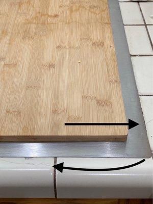 Visible broken tile post install