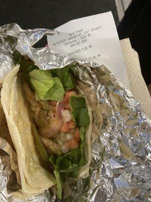 Grilled veggies taco