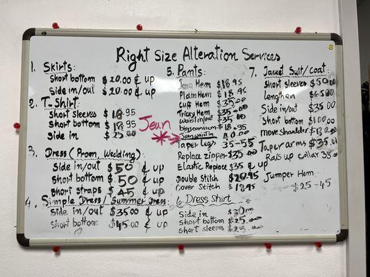 updated pricing as of 07/30/2024