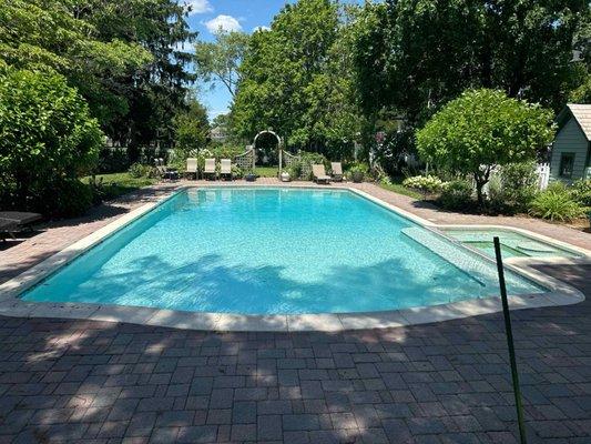 Pool after treatment