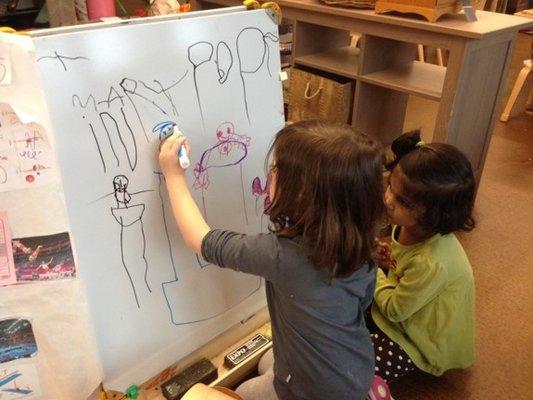 Developing an interest and skill in writing and with creative graphics