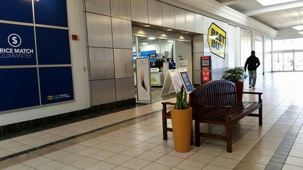 Entrance from the mall