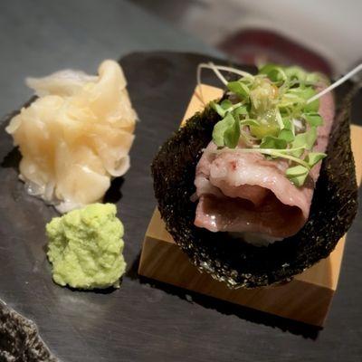 Wagyu Beef open handroll