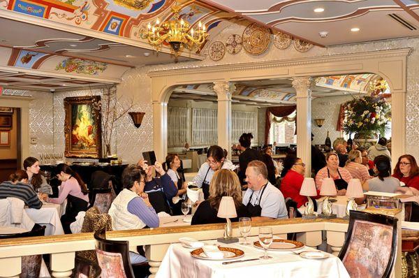 Celebrating baking class success with cappuccino, prosecco, dessert tasting and Espresso Martini's