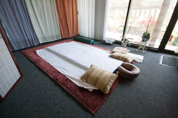 Face pillows cleaned and ready for each patient for comfort!