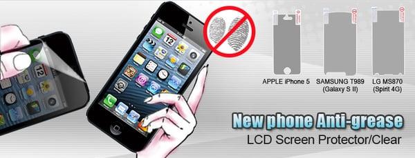 Anti-Fingerprint LCD Screen Protectors