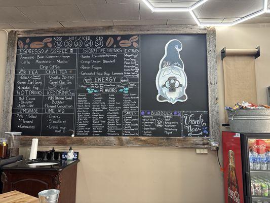 Fun menu with so many options!