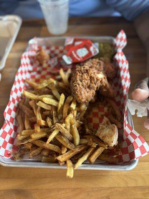 Sweet tea chicken and fries