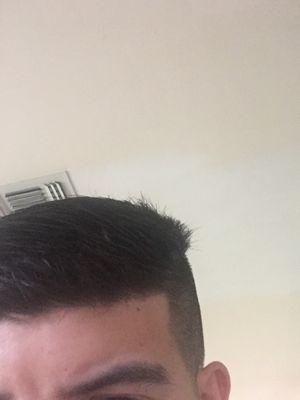Again...this is a hair cut? The right side of my head has a semi fade, and the left has no fade at all!