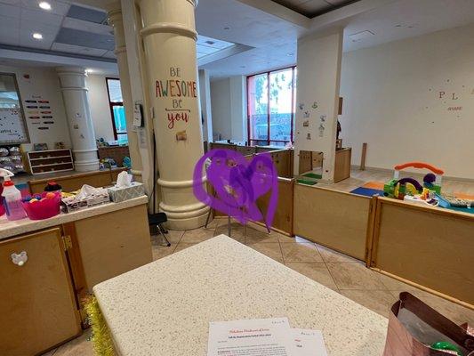 Huge infant classroom