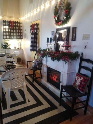 Tea,Treats, &Treasures Tea Room Located in the Country Christmas Barn Reservations 614 5541609 Open store hours/ room availible to rent