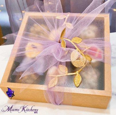 Nine Assorted Deliciously Decadent Brownie Bites Gift Wrapped