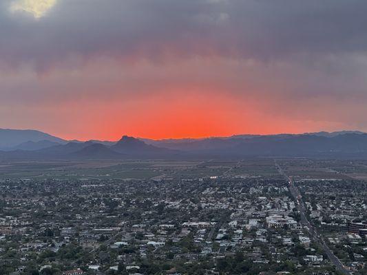 Sunrise on the way up Camelback Mountain