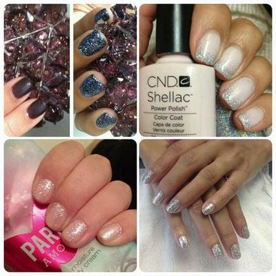 Rock star nails are a blend of glitter with color gel. 1000's of glitter blends to choose from!