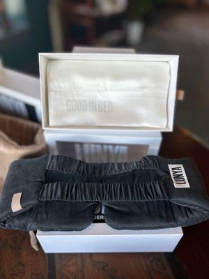 Weighted Silk Sleepmasks & Silk Pillowcases, WASHABLE