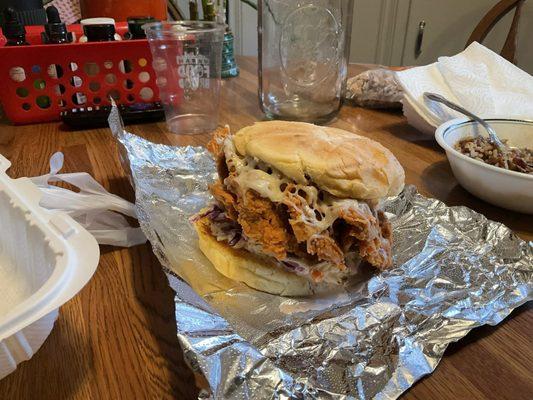 Crispy Veken Sandwich (oyster mushroom)