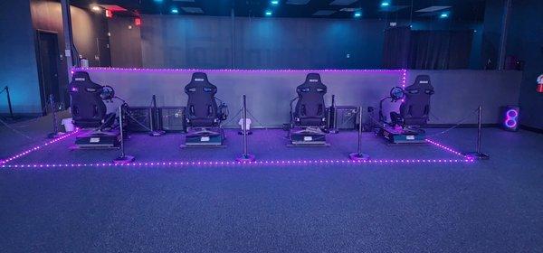 Our Motion Race Rigs make you feel like you're really racing your car.