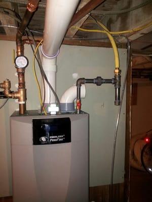 This is a very special on demand peerless boiler high efficiency 95 % my favorite boiler on the market