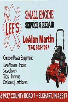Lee's Small Engine Repair