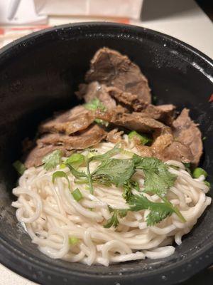 Taiwanese Beef Noodle before broth is added