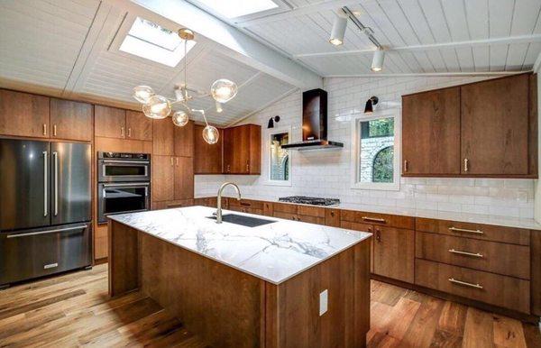 Kedra Calacatta White Porcelain countertop.