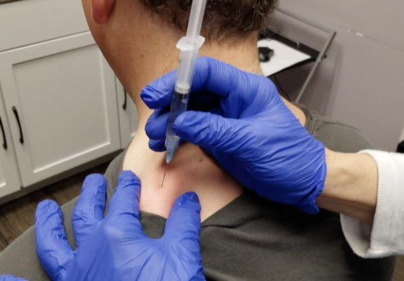 Trigger point injections help relieve the pain that "muscle knots" cause.