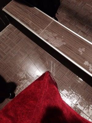 The showers don't drain properly.