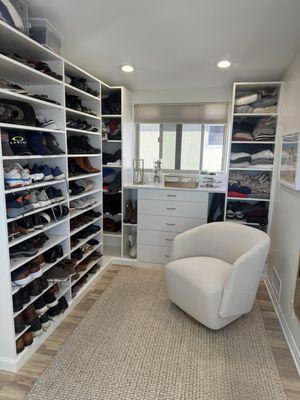 Built in closet space