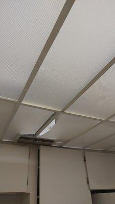 you don't see a ceiling like this in the rental office.