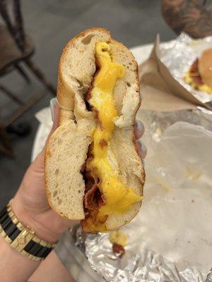 Bacon, Egg & Cheese Bagel Sandwich