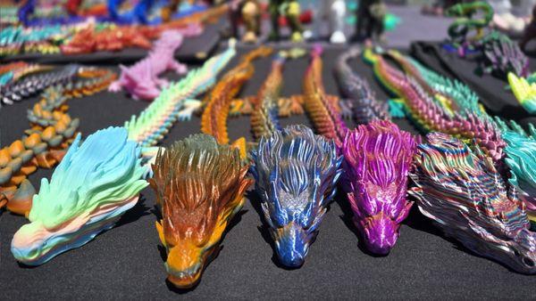 3D printed dragons