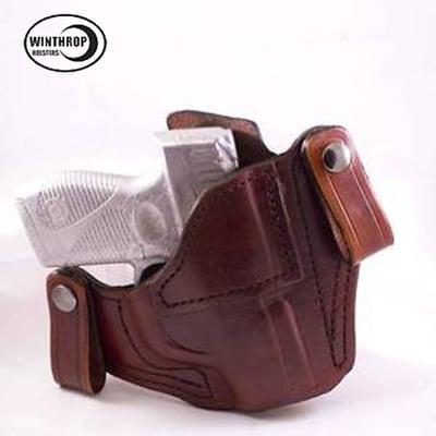 Custom Taurus 709 Slim Brown IWB Holster w/ Dual Snaps