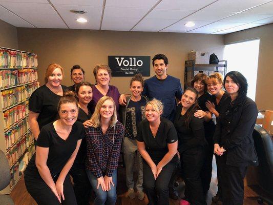 Dr. Joseph & Katherine Vollo and the dental team