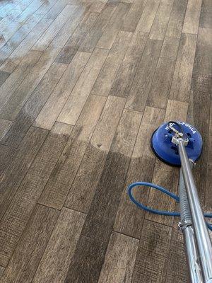 Tile and grout restoration